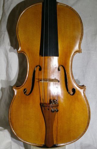 Antique Italian Labeled Violin Stefano Scarampella Mantova 1908 Ready To Play photo