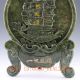Chinese 100 Natural Green Jade Handwork Carved Sailboat Screen Other Chinese Antiques photo 3