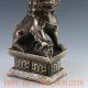 Chinese Bronze Handwork Carved Lion Statue W Ming Dynasty Xuande Mark Other Antique Chinese Statues photo 2