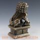 Chinese Bronze Handwork Carved Lion Statue W Ming Dynasty Xuande Mark Other Antique Chinese Statues photo 5