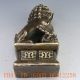 Chinese Bronze Handwork Carved Lion Statue W Ming Dynasty Xuande Mark Other Antique Chinese Statues photo 7