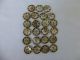 Antique,  C1900,  Carved M O P Flower Button Buttons photo 2