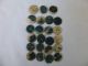 Antique,  C1900,  Carved M O P Flower Button Buttons photo 3