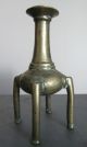 Antique 19th Century Persian Islamic Brass Bronze Four Legged Perfume Bottle Middle East photo 1