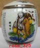 1 Pair Old Handwork Jingdezhen Porcelain Painting Eight Immortal Storage Pot Pots photo 1