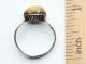 Ancient Medieval Bronze Finger Ring With Amber Inlay (ocr01) Viking photo 3
