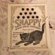 Antique Black Cat Snappy Dress Fastener Sewing Box Paper Kitten Advertising Other Antique Sewing photo 7