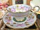 Royal Stafford Morning Glory Tea Cup And Saucer Painted Raised Gold Garland Cups & Saucers photo 4