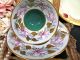 Royal Stafford Morning Glory Tea Cup And Saucer Painted Raised Gold Garland Cups & Saucers photo 8