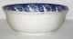 Antique 1895 - 1900 Upper Hanley Pottery England Florence Flow Blue Serving Bowl Bowls photo 2
