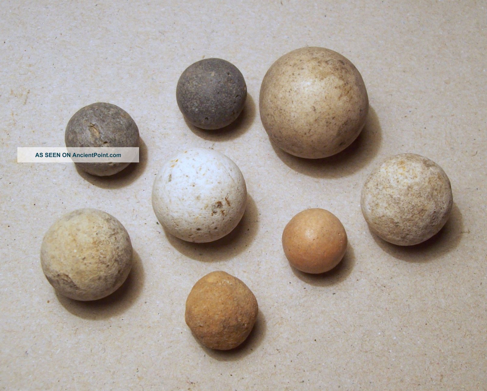 8 Ceramic Marbles 16th/17th Century Other Antiquities photo