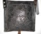 Antique Bolivian Leather Shoulder Bag - Coin Silver Decoration - C.  1900 Latin American photo 5