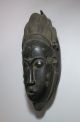 Classic Baule African Mask With Strong Face,  African Tribal Art Masks photo 1