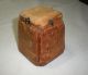 Rare 5 Sided Primitive Wood Butter Mold/press,  Deer/house W/star Moon/antique Primitives photo 3