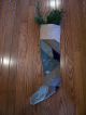 Wonderful Christmas Stocking/ Early Crazy Quilt.  Great Colors Primitives photo 2