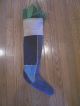 Wonderful Christmas Stocking/ Early Crazy Quilt.  Great Colors Primitives photo 3