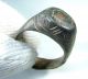 Authentic Ancient Roman Bronze Ring With Decorated Bezel - Wearable - Gh14 Roman photo 1