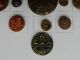 13 Victorian Buttons Tinted Antique Vintage Back Marks 1 Paris Buttons photo 3