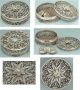 Antique Sterling Silver Filigree Patch / Button Box English Circa 1800 Other Antique Sewing photo 1