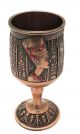 Egyptian Pharaoh Brass Cups Collectable Nefertiti With Hieroglyph Egyptian photo 2