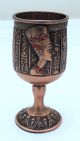 Egyptian Pharaoh Brass Cups Collectable Nefertiti With Hieroglyph Egyptian photo 4