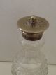 Vintage Cut Glass Salt Powder Shaker Bottle With Metal Holed Top Collectable Salt & Pepper Cellars/ Shakers photo 1