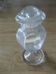 Antique Apothecary Jar W Stopper Round On Pedestal 4 