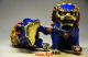 A Pair Collectible Chinese Cloisonne Handwork Lion Statues Foo Dogs photo 7