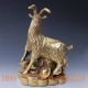 Chinese Brass Handwork Carved Sheep & Copper& Ingot Statue W Qing Dynasty Mark Other Chinese Antiques photo 3