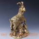 Chinese Brass Handwork Carved Sheep & Copper& Ingot Statue W Qing Dynasty Mark Other Chinese Antiques photo 4