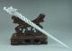 Exquisite Ancient Chinese Hetian Jade Hand - Carved Phoenix Hairpin Other Chinese Antiques photo 1
