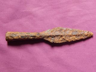 Celts,  Hallstatt Culture,  Iron Celtic Spear,  8 - 5 Cbc,  Very Small photo