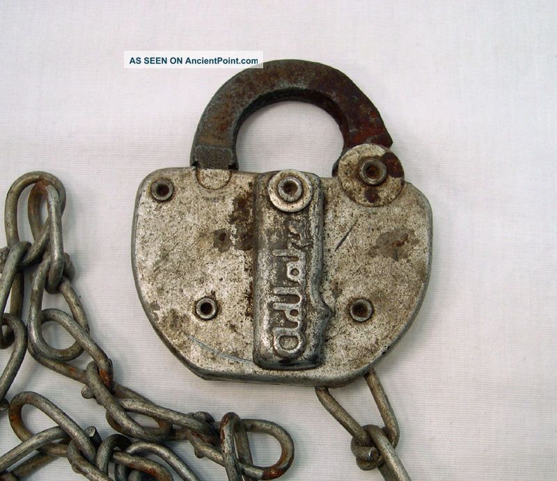 Antique Adlake Switch Lock Illinois Central Railroad 1936 Patent Obsolete No Key Locks & Keys photo
