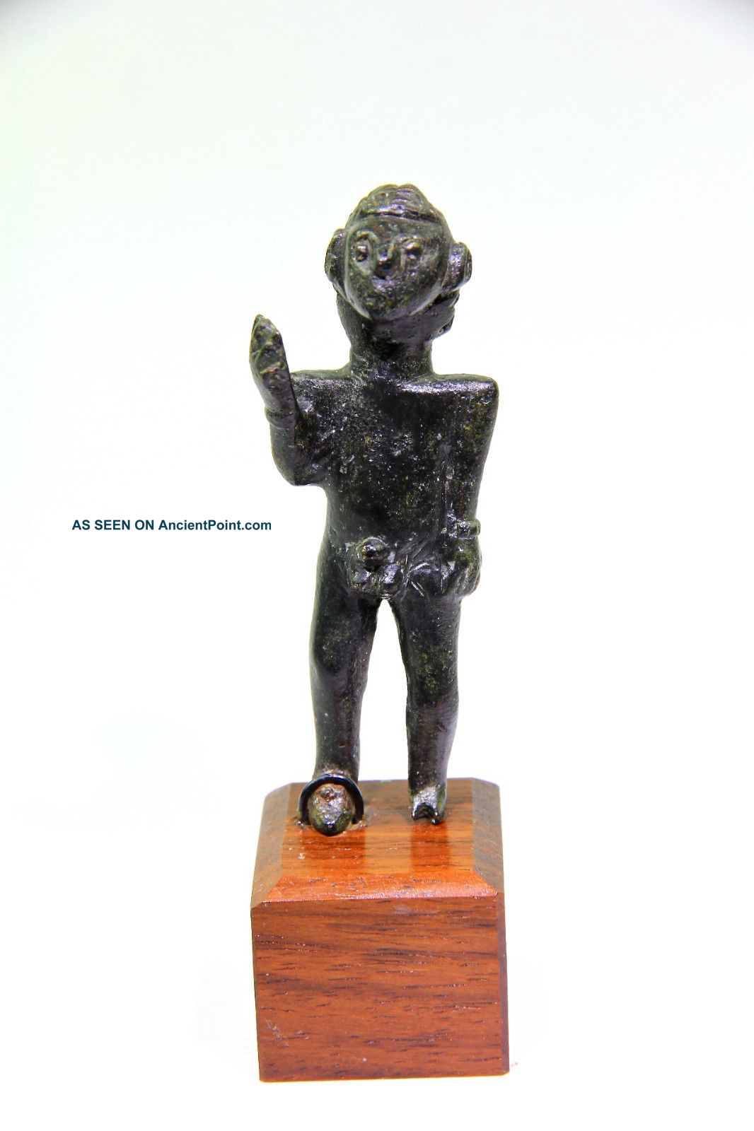 Scarce Ancient Near Eastern Votive Bronze Male Figure Circa 2000 Bc Near Eastern photo