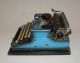 Scarce Antique Vtg Ca 1929 Royal Blue Black Duotone Portable Typewriter W/ Case Typewriters photo 1
