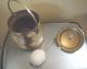 Vtg Brass Cauldron Covered Fire Pot Brass Top W/finial 3 Brass Feet Torch Rod Hearth Ware photo 3