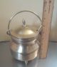 Vtg Brass Cauldron Covered Fire Pot Brass Top W/finial 3 Brass Feet Torch Rod Hearth Ware photo 7