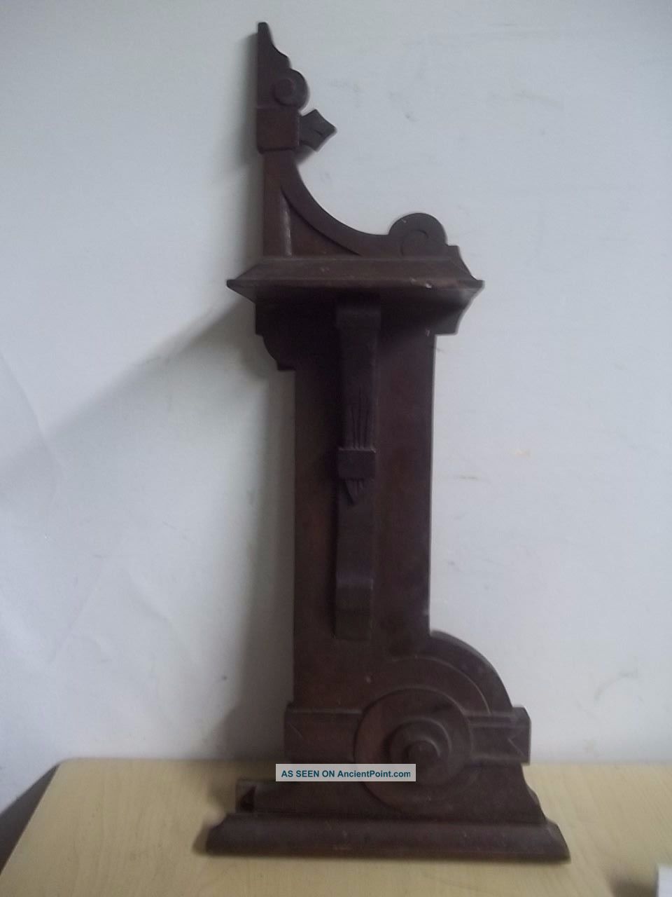 Antique Eastlake Style Wood Sconce Shelf / Furniture Repurpose Piece 25 