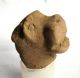 Circa.  5000 B.  C Neolithic Tell Halaf - Zoomorphic Clay Statue Idol Section - Head Near Eastern photo 1