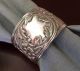 Kirk & Son Repousse Stieff Sterling Silver Napkin Ring Nouveau Victorian 2 Napkin Rings & Clips photo 2
