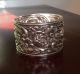 Kirk & Son Repousse Stieff Sterling Silver Napkin Ring Nouveau Victorian 2 Napkin Rings & Clips photo 3