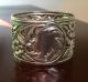 Kirk & Son Repousse Stieff Sterling Silver Napkin Ring Nouveau Victorian 2 Napkin Rings & Clips photo 4