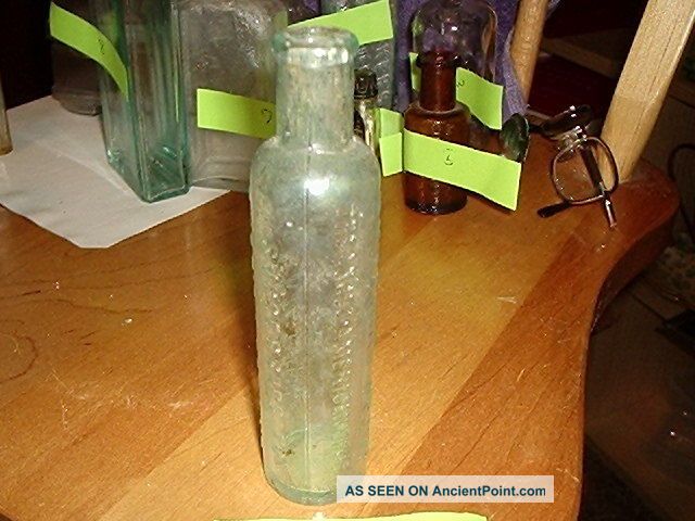 Vintage Mrs Winslow ' S Soothing Syrup Bottle Anglo Drug Co Curtis And Perkins Bottles & Jars photo