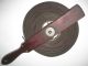 Antique Vintage 98 ' Metal Steel Tape Measure Reel,  Wood Handle,  Surveying Tool Engineering photo 1