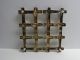 Silver Colored Metal Expandable Trivet Bamboo Look Trivets photo 2