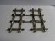 Silver Colored Metal Expandable Trivet Bamboo Look Trivets photo 3