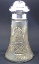 Solid Silver Sugar Shaker Cut Glass Hallmarked Sheffield 1909 Cooper Brothers Salt & Pepper Shakers photo 1