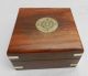 Portable Sundial & Compass In A Wooden Box - Bnib - Seconds Other Antique Science Equip photo 4