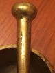 Vintage Brass Mortar And Pestle From Denmark 3 Inches Tall Apothecary Mortar & Pestles photo 3