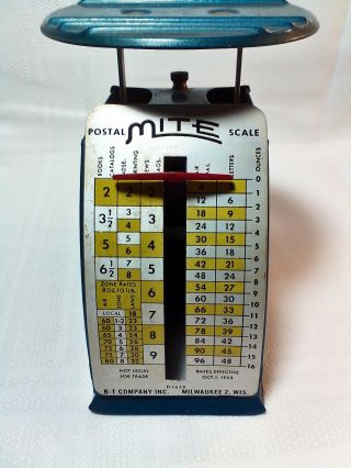 Vintage Mite Postal Scale By B - T Company Inc.  October 1,  1953 photo